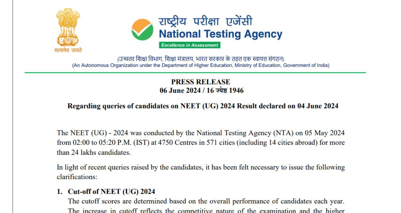 NEET UG 2025 Exam Pattern Revised: NTA Announces Key Updates on Question Scheme and Exam Duration