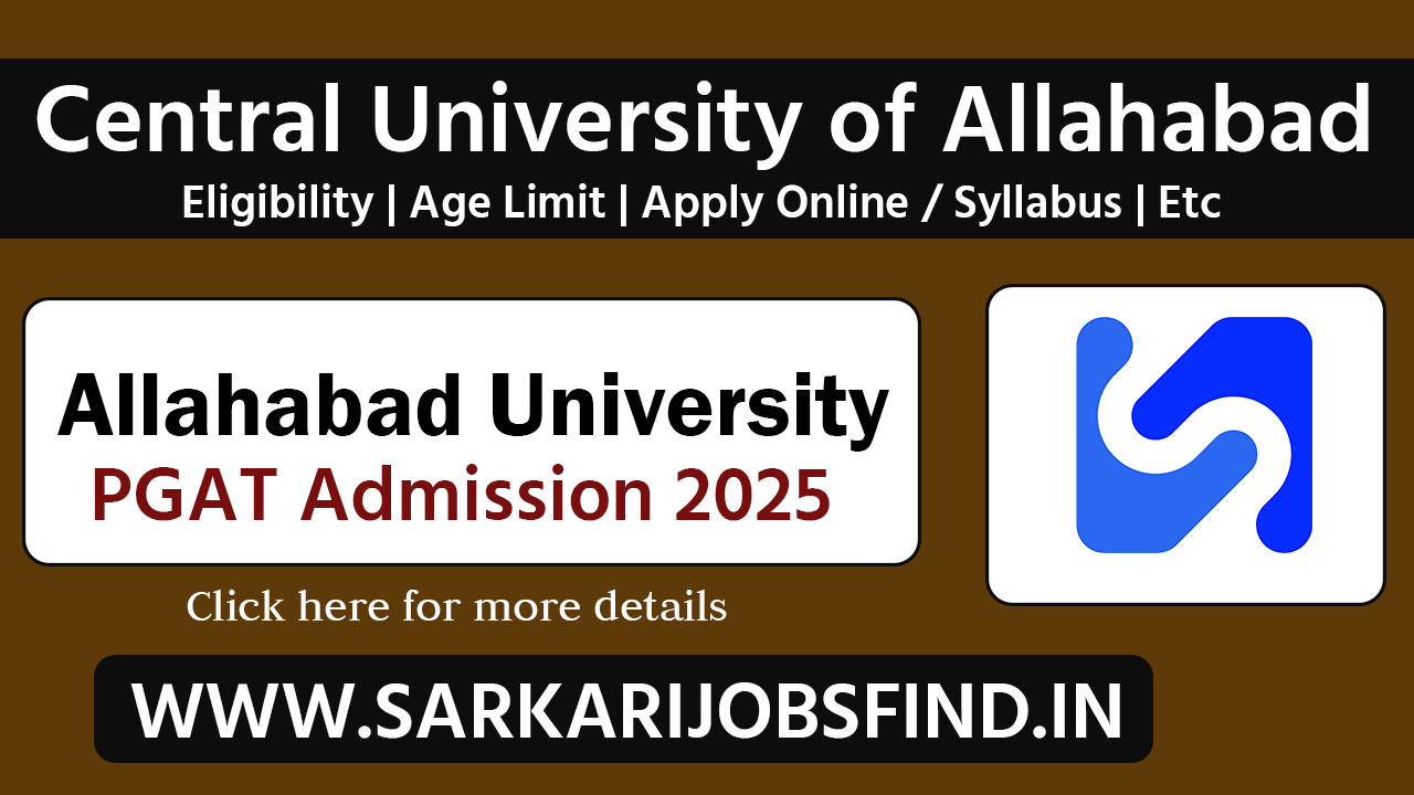 Allahabad University AU PGAT Admissions Online Form 2025