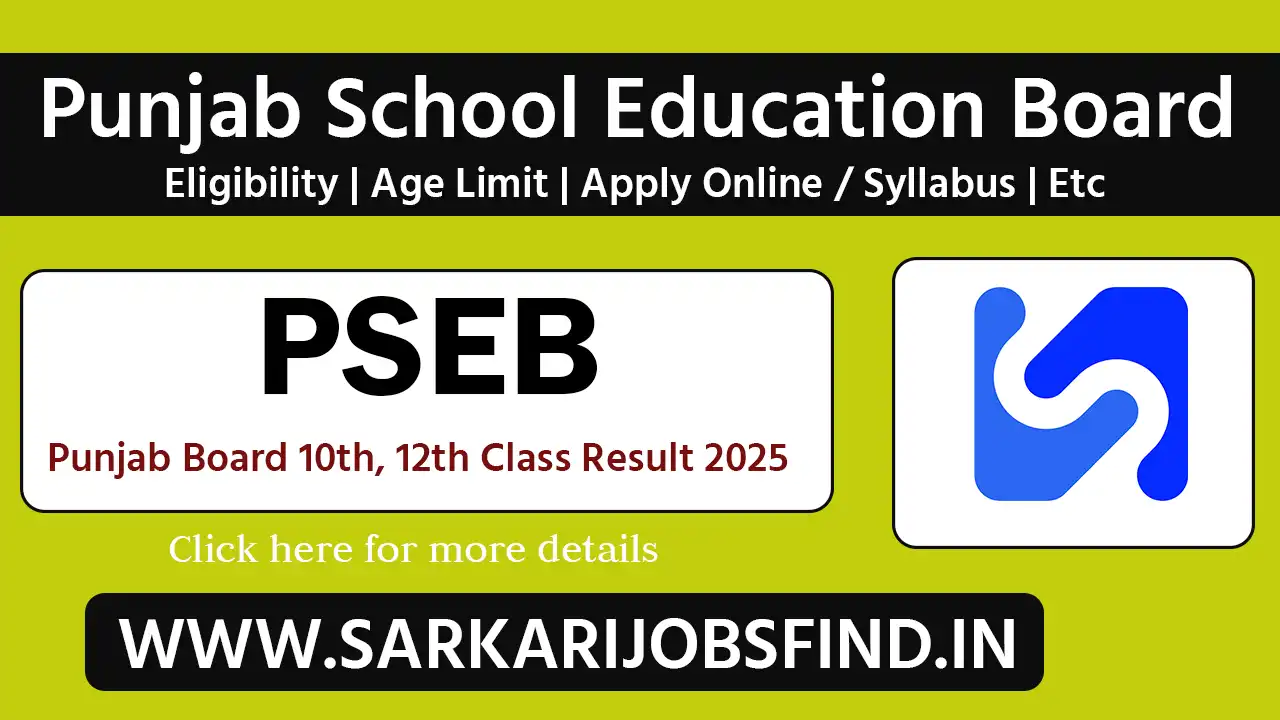 Punjab Board Result 2025, Check PSEB 10th 12th Class Result