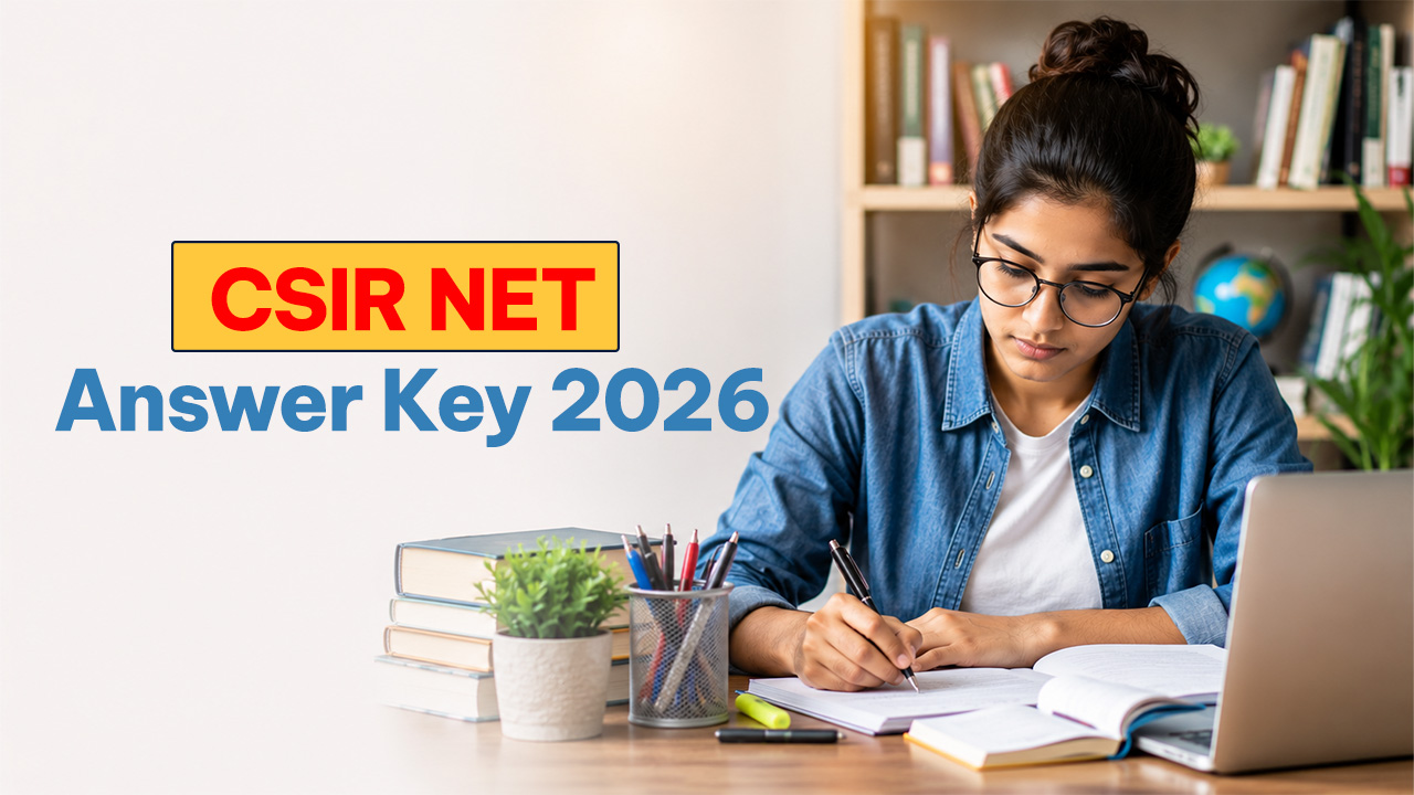Official homepage of the CSIR NET website showing the candidate login portal for the Joint CSIR-UGC NET June 2026 provisional answer key download.