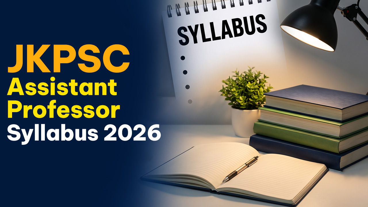JKPSC Assistant Professor Syllabus 2026 for Medical Education Department posts