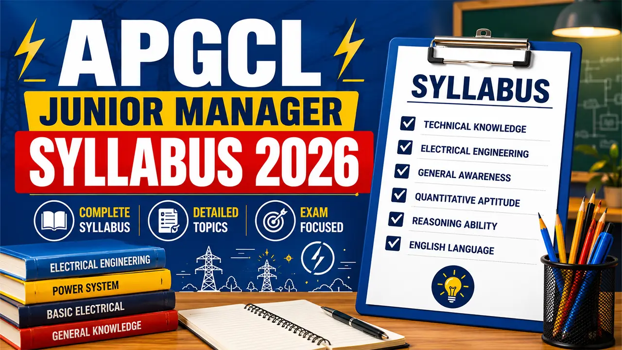Expected APGCL Junior Manager Syllabus 2026 and Exam Pattern details published by APSC for 31 vacancies.