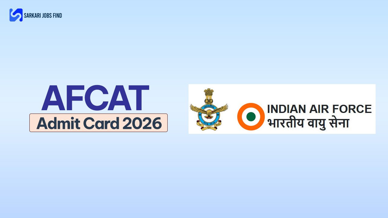 Indian Air Force AFCAT Admit Card 2026 download page for Flying and Ground Duty branches