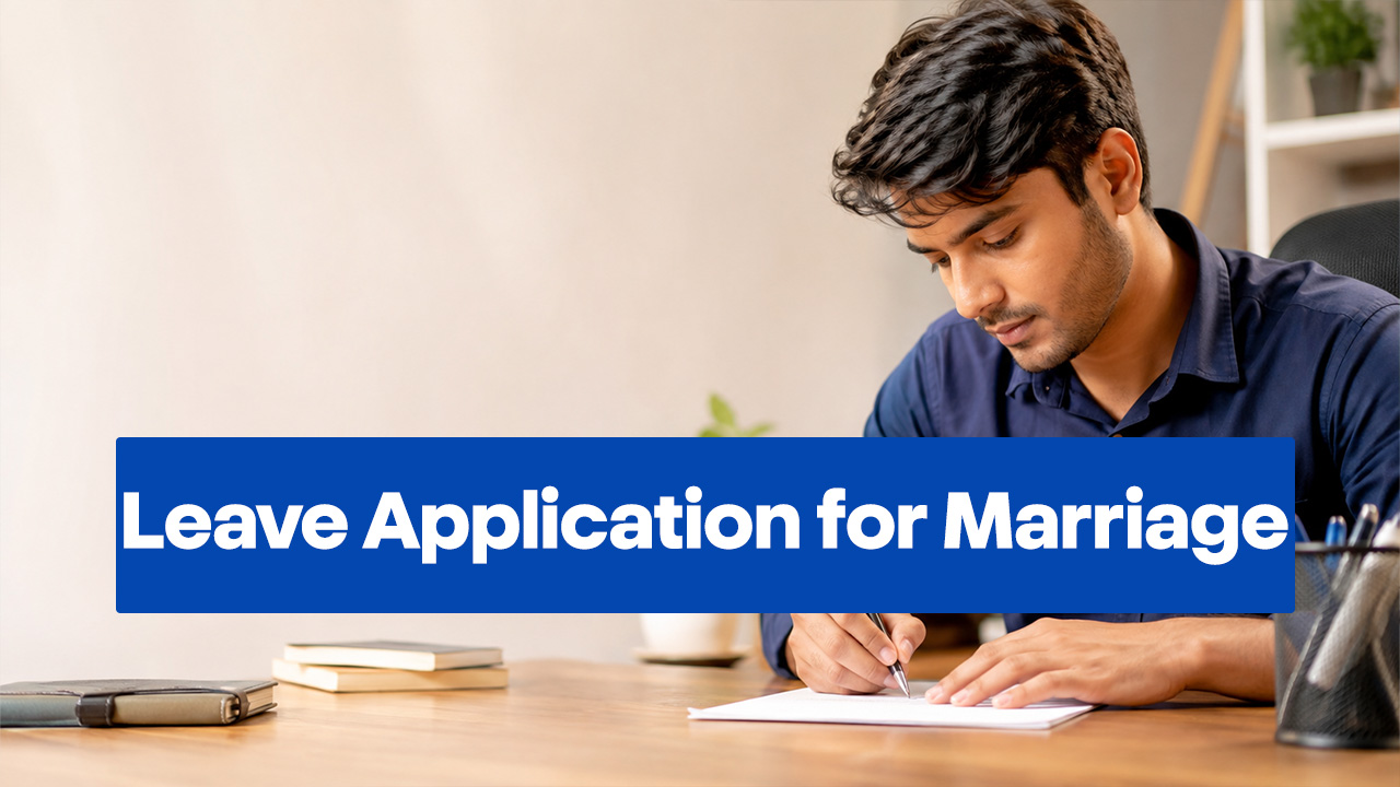 Leave Application for Marriage: Check the Format and Samples Here
