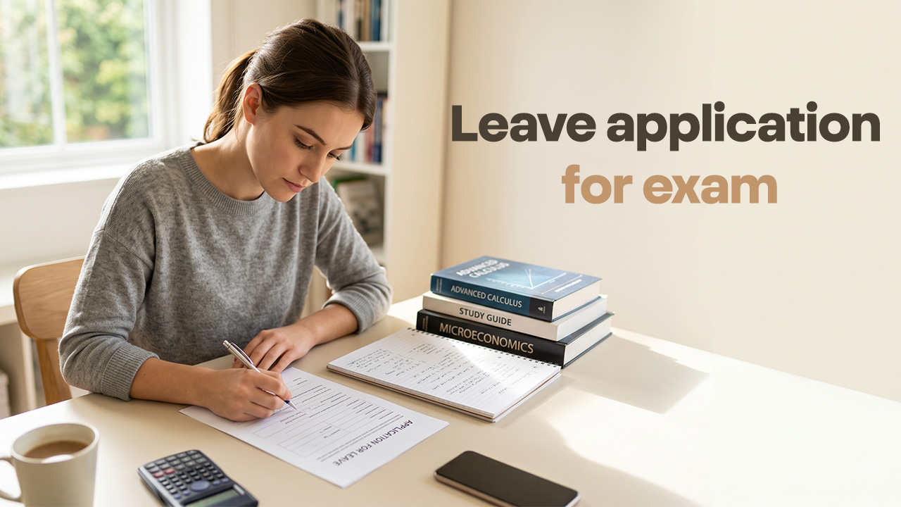 Leave Application for Exam: Format and 10 Samples Here