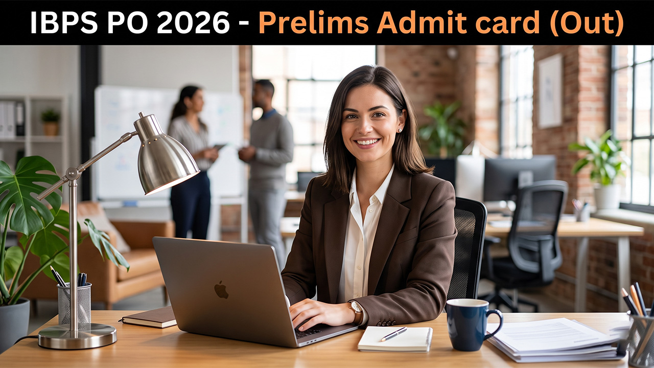 IBPS PO 2026 prelims admit card download portal on the official website.
