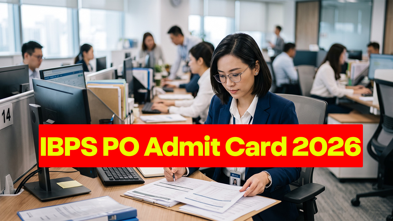 Login portal for downloading the IBPS PO Prelims Admit Card 2026 on the official website