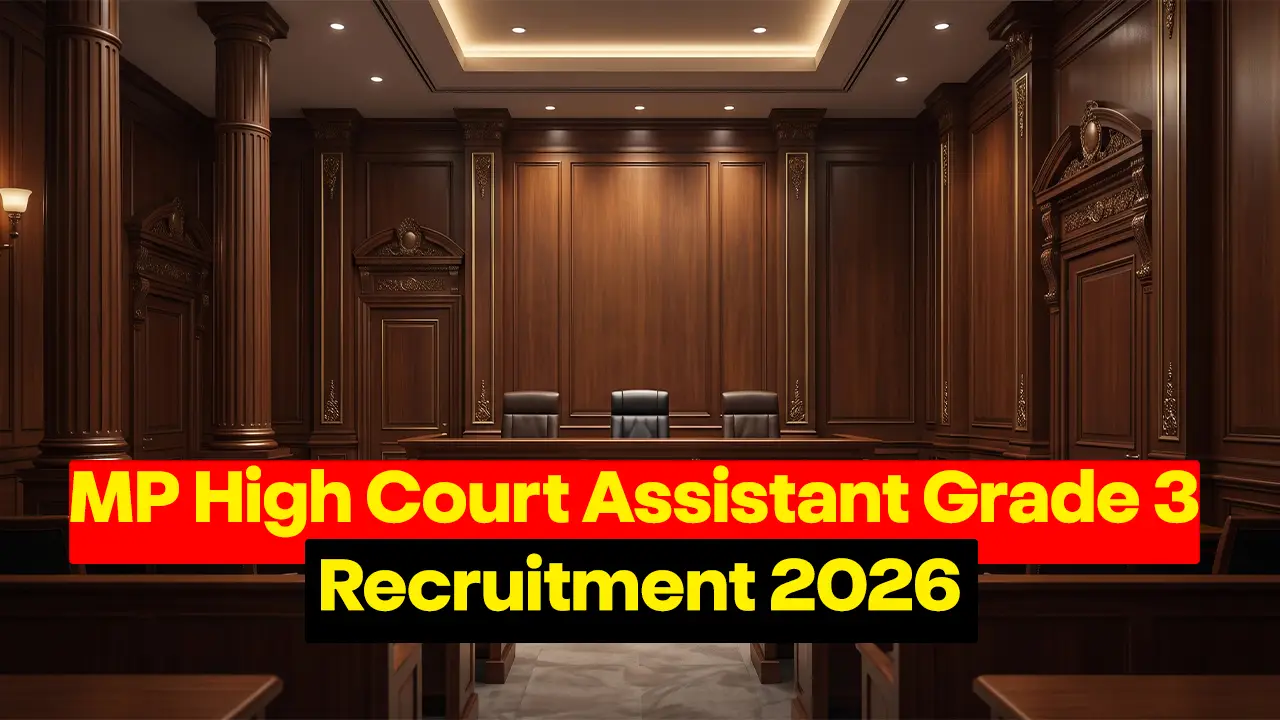 Madhya Pradesh High Court official recruitment portal for Assistant Grade 3 vacancies 2026