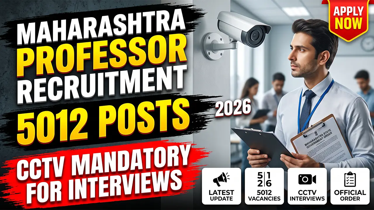 Maharashtra higher education department building and official recruitment notification document
