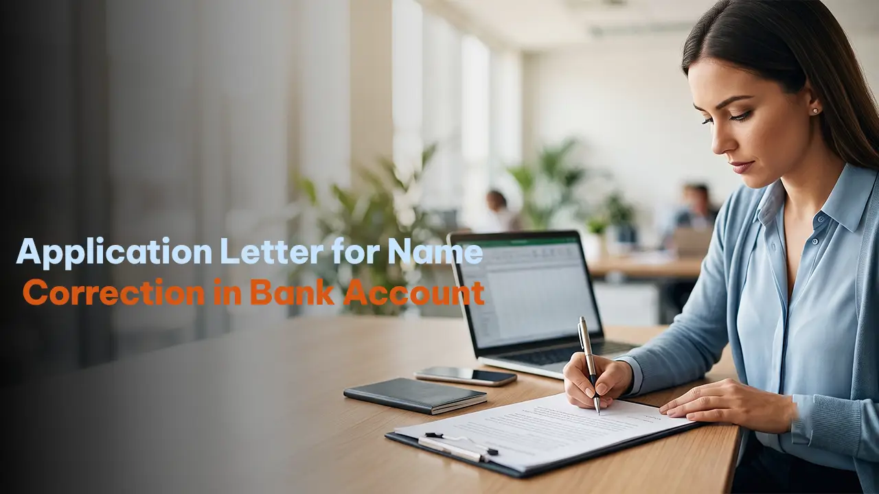 How to Write an Application Letter for Name Correction in Bank Account