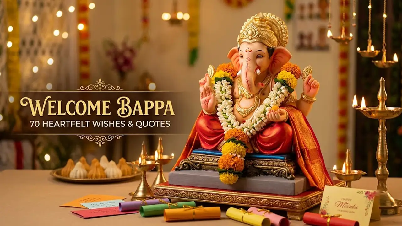 A beautifully decorated Lord Ganesha idol prepared for the Ganesh Chaturthi 2026 celebrations.