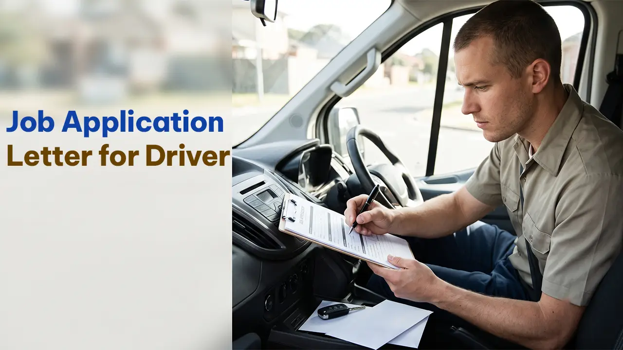 Job Application Letter for Driver: Format & Samples [2026]