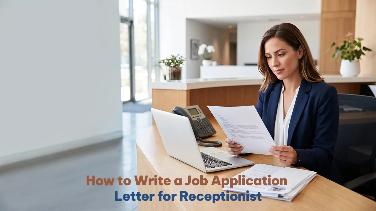 How to Write a Job Application Letter for Receptionist (With Samples)