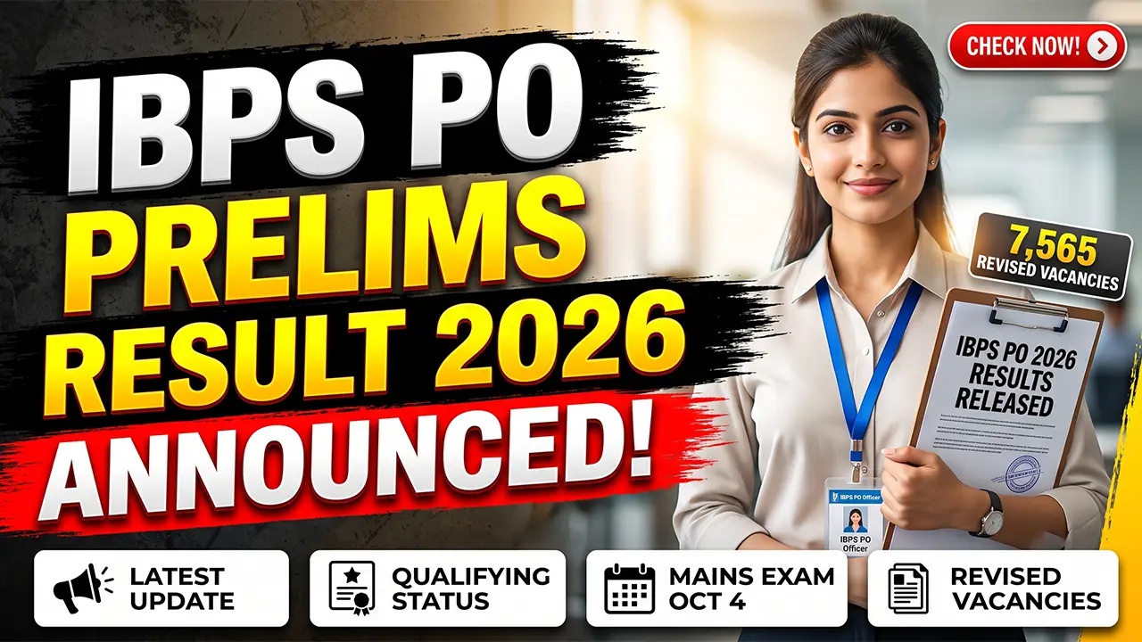 Candidates checking the official portal for the IBPS PO Prelims Result 2026.