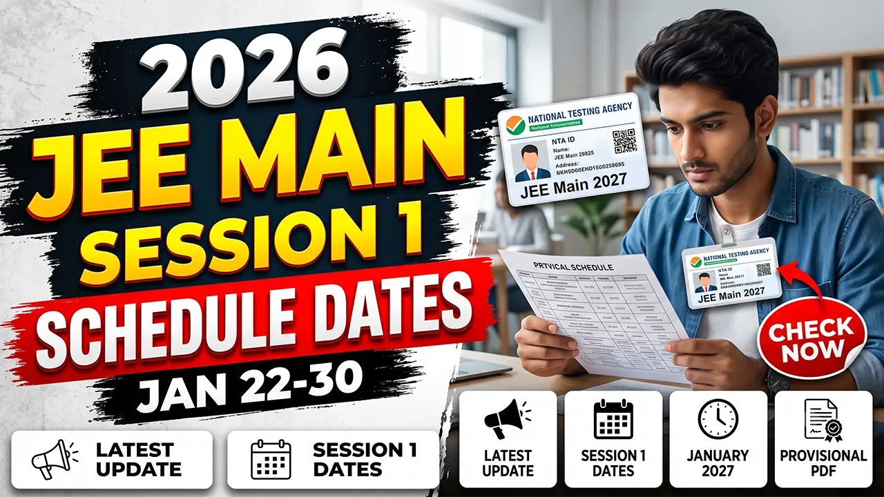 A student preparing for the Joint Entrance Examination (JEE) Main 2027 Session 1