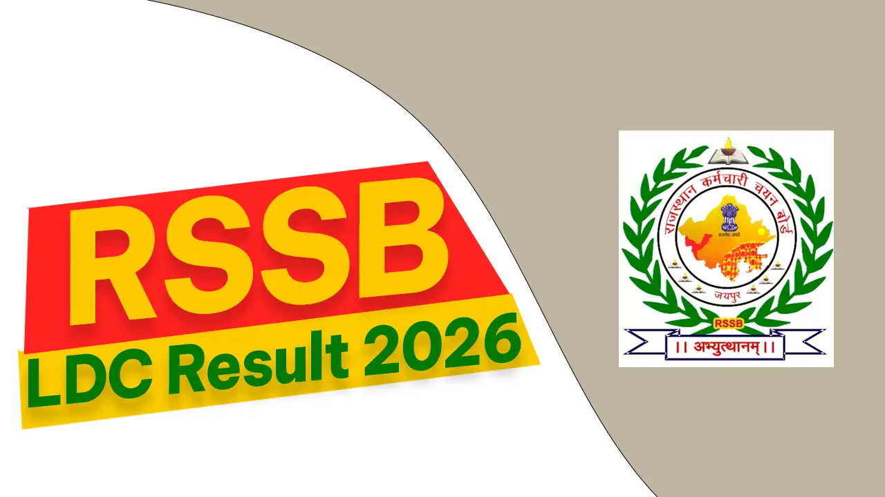 RSSB LDC Result 2026 official website login page for downloading the merit list PDF.