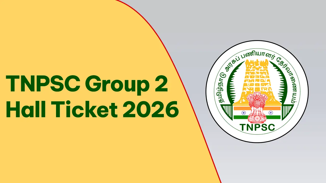 TNPSC Group 2 Hall Ticket 2026 download page on the official website for document verification.