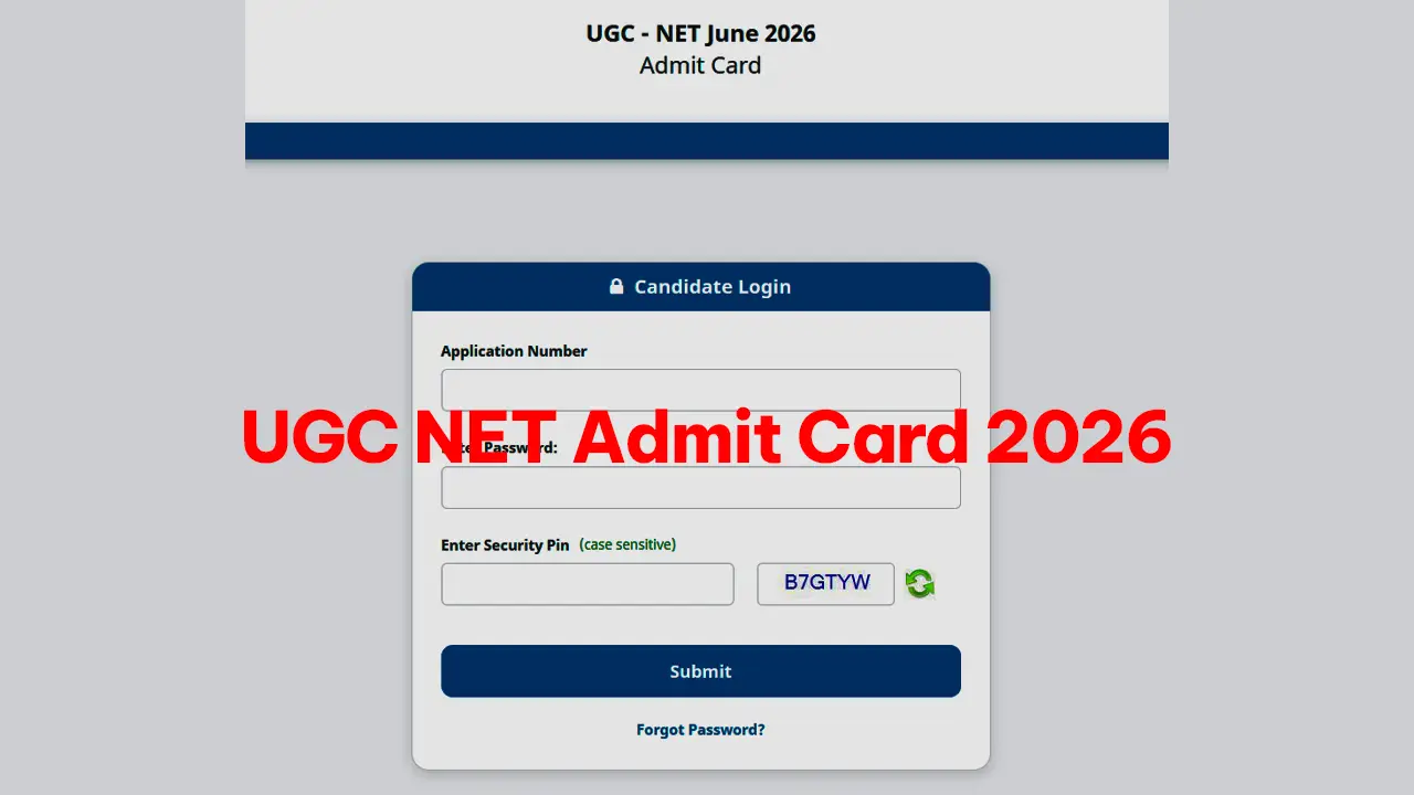 UGC NET Re Exam Admit Card 2026 download page on the official NTA website