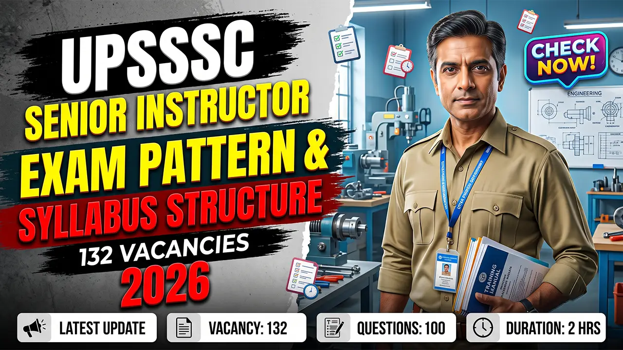 UPSSSC Senior Instructor Syllabus 2026 and Exam Pattern Notice PDF