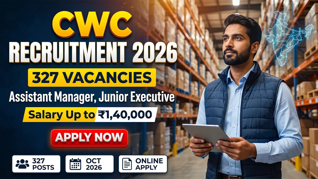 CWC Recruitment 2026 notification details for Assistant Manager and Junior Executive posts