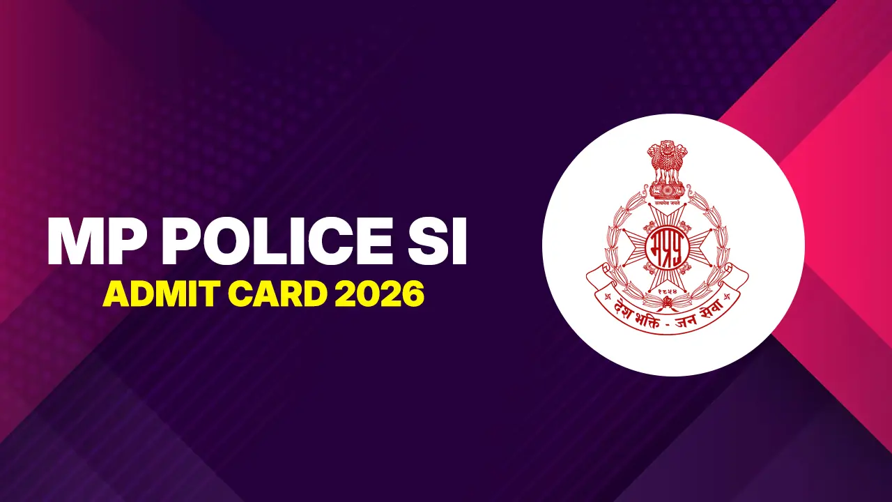 Official MPESB web portal homepage for downloading the MP Police SI Admit Card 2026