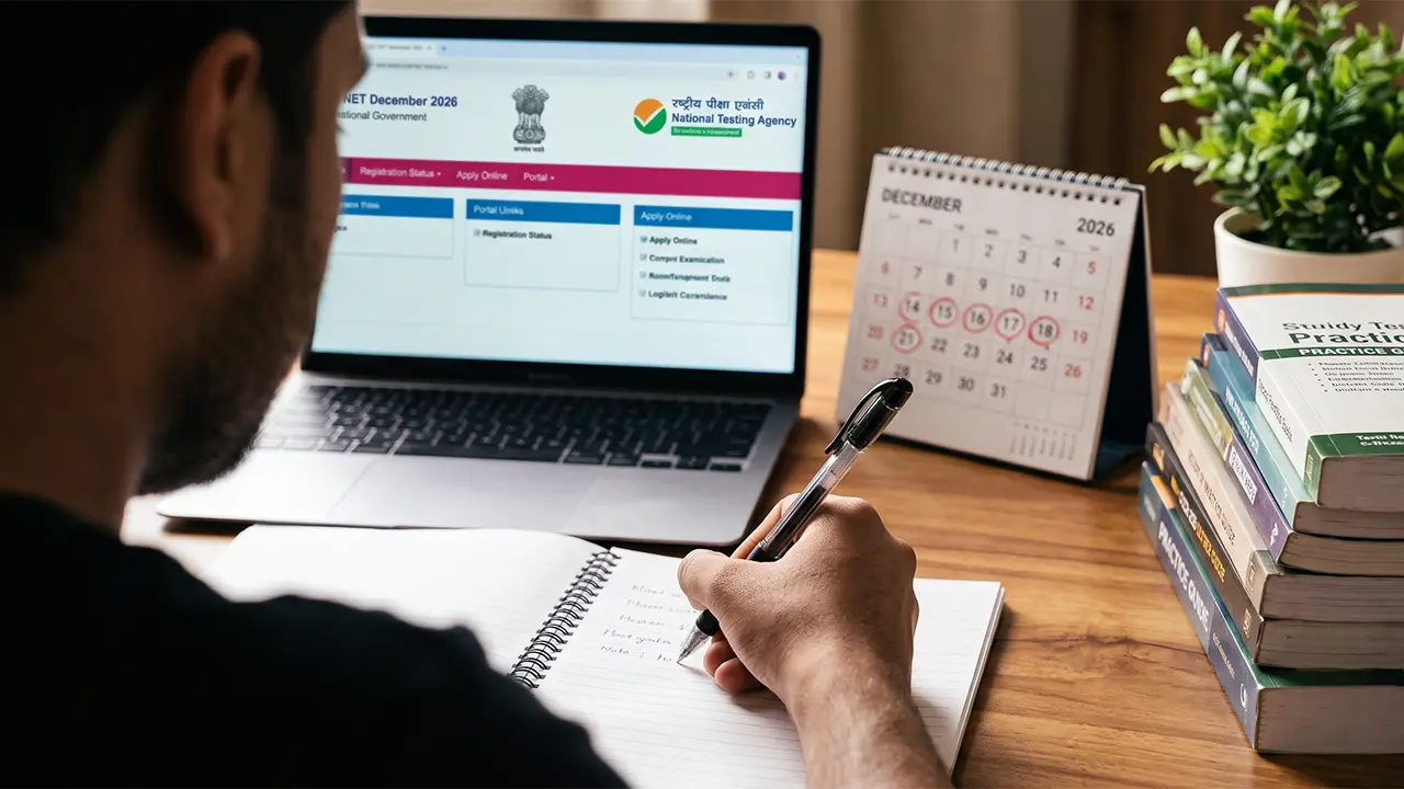 Official notification banner for the UGC NET December 2026 registration deadline extension