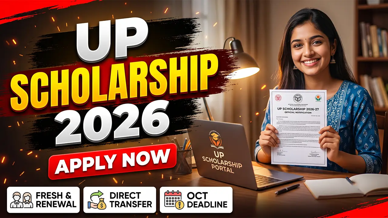 UP Scholarship 2026-27 official website portal homepage for online student applications